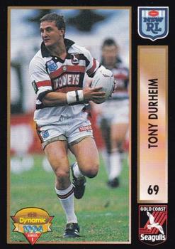1994 Dynamic Rugby League Series 1 #69 Tony Durheim Front